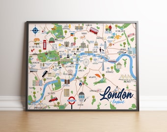 London - Map print