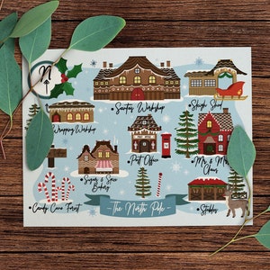 Tarjeta de Navidad del Polo Norte