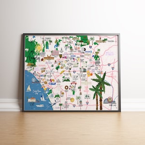 Los Angeles - Landkarte und Reiseführer
