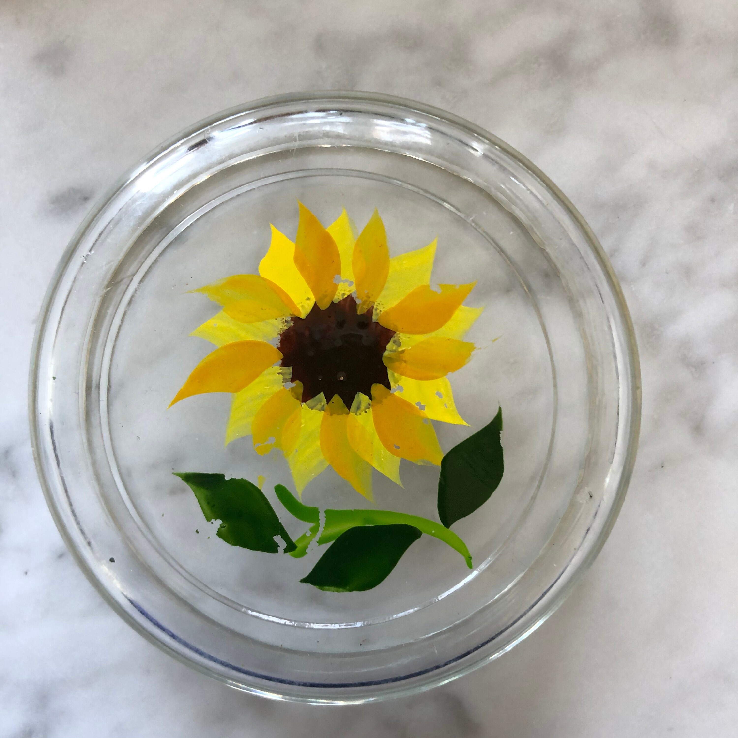 Vintage Sunflower Ashtray Flower Vintage Ashtray MCM Decor | Etsy