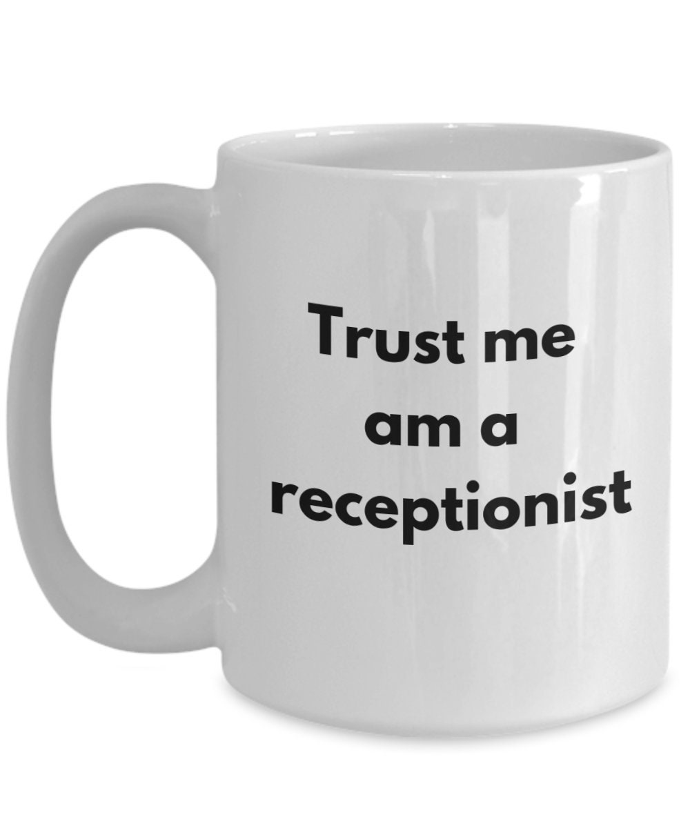 Receptionist mug novelty coffee tea mug great gift for Etsy