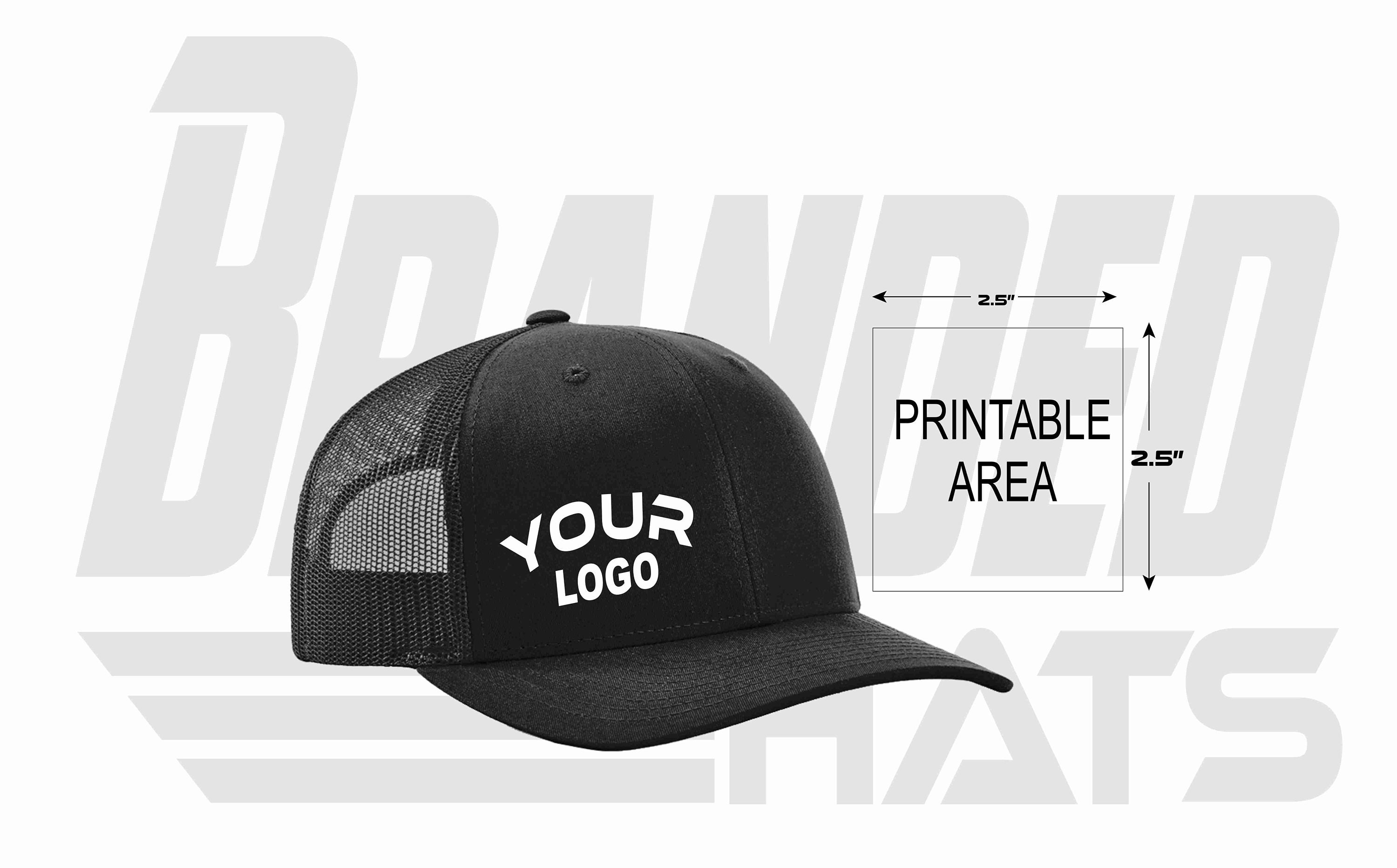 Branded Hats Screen printed hat Custom Logo Hat Your logo Etsy
