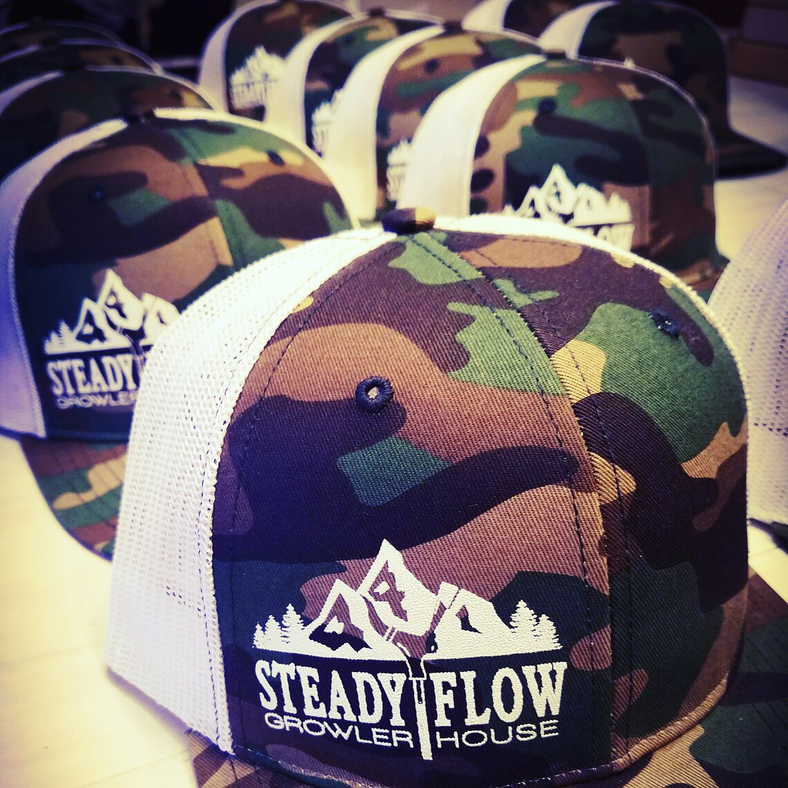 Branded Hats Screen printed hat Custom Logo Hat Your logo Etsy