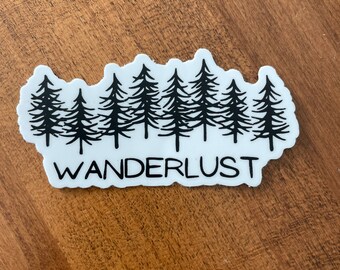Wanderlust Sticker | Tree Sticker | Nature Sticker