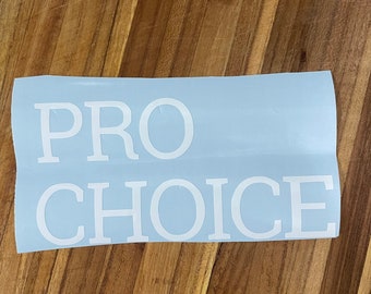 Pro Choice car decal, womens right sticker, roe v wade sticker, feminist sticker, feminist car decal, pro choice decal, dissent