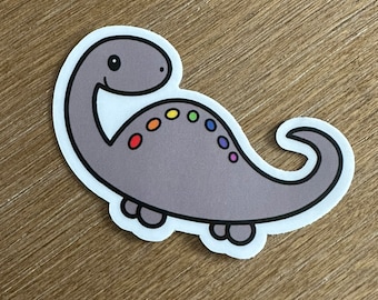 Dinosaur pride sticker | Ally sticker | Inclusive sticker | LGBTQ+ | pride month | subtle pride sticker