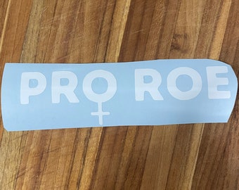 Pro Roe car decal, womens right sticker, roe v wade sticker, feminist sticker, feminist car decal, pro choice decal, dissent
