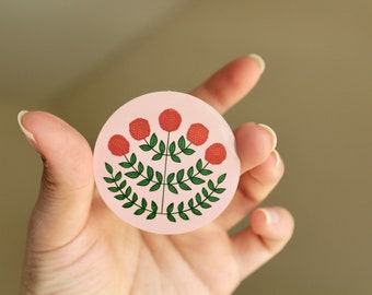 Floral Motif Sticker