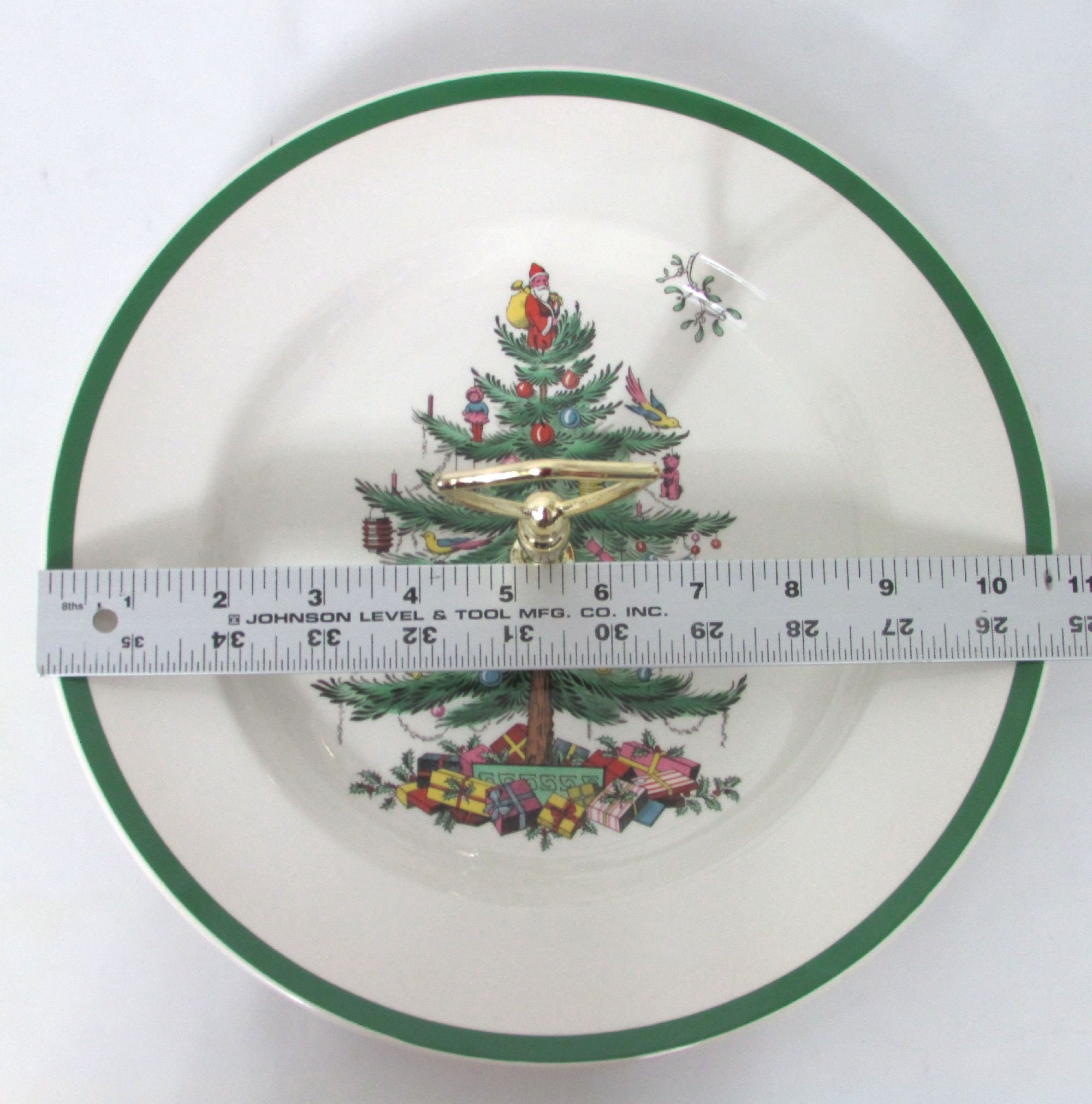 Vintage Spode England Christmas Tree Tidbit Tray in Original Etsy
