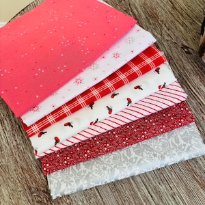 Christmas holiday blenders part 1 | Fat quarters bundles 7 fabrics | AGF RBD | Poppie cotton