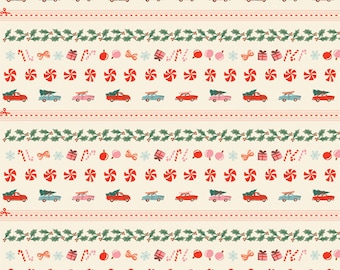 2.5 edition from AGF - pre-marked 2.5” binding - sold in 7 x 2.5 inch (17.5”) increments - Holiday Bound - christmas in the cabinin stock