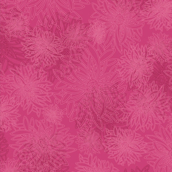 Fuchsia | Floral elements | designed by AGF | 100% cotton | FE-536 | Fast shipping | quilting | blender | stash builder