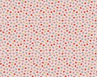 Delightful pink  - my favorite things | Poppy cotton | in stock | ditsy | floral| vintage | Lori Woods