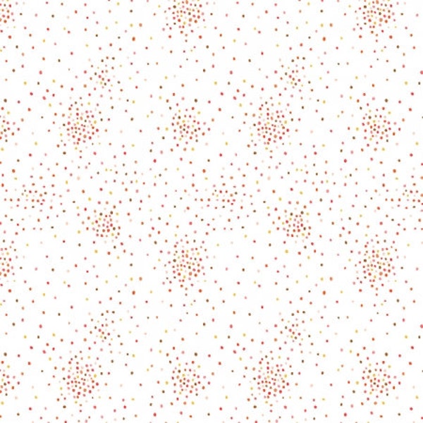 Miniature Minis - Dapple Dots - orange white Fabric RJ1705-OW4 RJR Fabrics - great blender - background