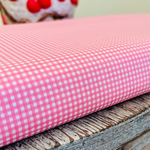 1/16” micro Gingham peony | Riley Blake Designs | C445 | 100% cotton | design by RBD | in stock