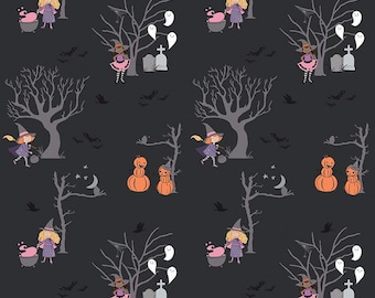 Spooky Schoolhouse Main black | RBD | C13200 | Melissa Mortenson | ships fast | Halloween | Trick or treat