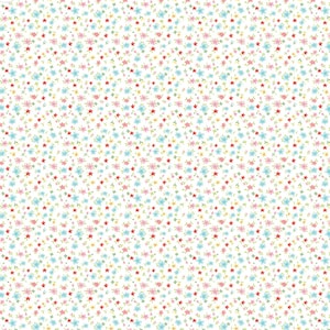 Market day  - Tiny flowers white | Poppie cotton | Amy Jordan | vintage | in stock - MK24568