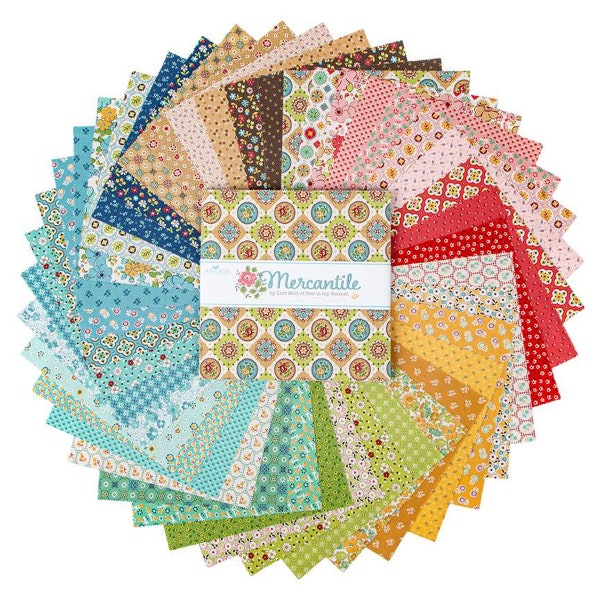 Mercantile 10" Stacker | Lori Holt | Bee in my Bonnet - precut | RBD | in stock | 10-14380-42 - 42 pieces