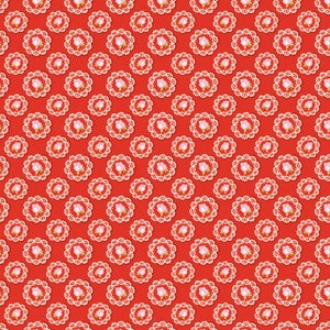 Market day  - Doily Red | Poppie cotton | Amy Jordan | vintage | in stock - MK24565