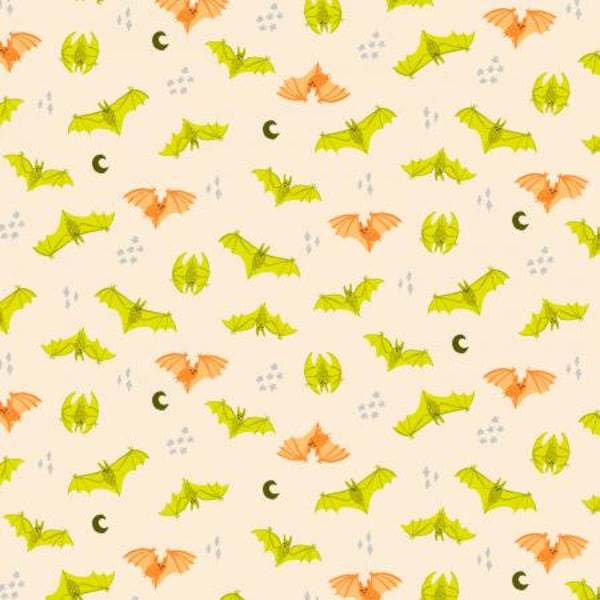 Bring Your Own Boos - Bat Attack - Trick or Treat Metallic Fabric | Cotton+Steel Fabrics | Calli and co -CC302-TT2M