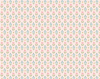 Finding wonder - hearts and berries pink | Poppy cotton | in stock | floral | ditsy | vintage | FW24215 Designed by Sheri McCulley