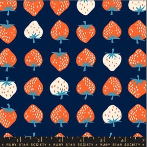 Strawberry deep navy RS3084 Ruby Star | In stock - Kimberly Kight - summer - Retro Kitsch