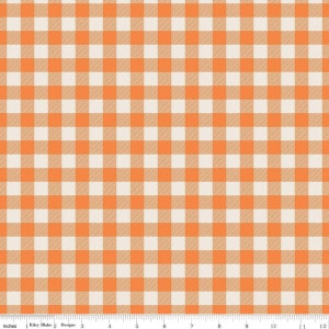 Pumpkin Spice by Simple Simon & Company | Plaid pumpkin | RBD | C14995 | fall - autumn - leaves - Bolt end 2 3/4 yards continuous