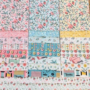 granny&#39;s sewing room 27 FQ / 1/2 yards| Poppie cotton | Sheri McCulley | vintage