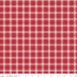 Bee Plaids Cozy Cayenne | RBD | C12022-CAYENNE| 100% cotton | Lori Holt | Bee in my bonnet | ships fast