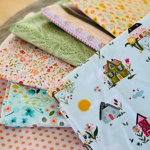 Meadow walk day 2 | Fat quarters bundles 7 fabrics | AGF RBD | Poppie cotton Summer