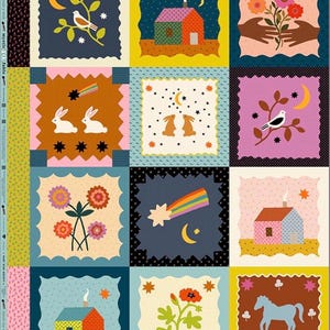 Mystic Fable Panel 81" x 44" Applique Retro Vintage | Alexia Abegg  RS4145 11
