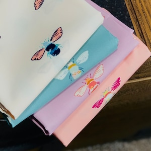 Bumble 4 Fat quarter bundle - bee designs by Maureen Cracknell | AGF | In stock - Bumble forester - Bumble beez - bumble buzz - bumble five