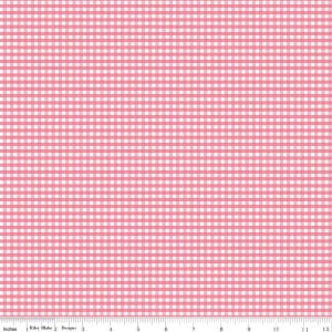 1/8” Small Gingham Sugar pink | Riley Blake Designs | C440 | 100% cotton | design by RBD | in stock