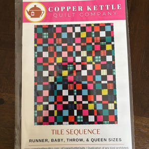 Tile sequence Copper kettle quilt company  Paper pattern