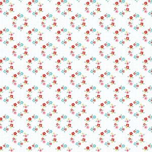 Market day  - floral wreath white | Poppie cotton | Amy Jordan | vintage | in stock - MK24559
