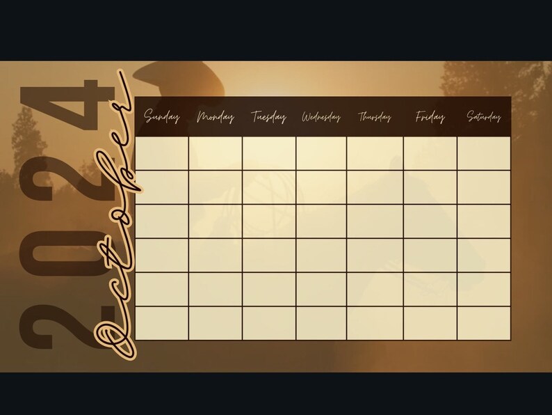 20242026 Western Themed Calendar Etsy