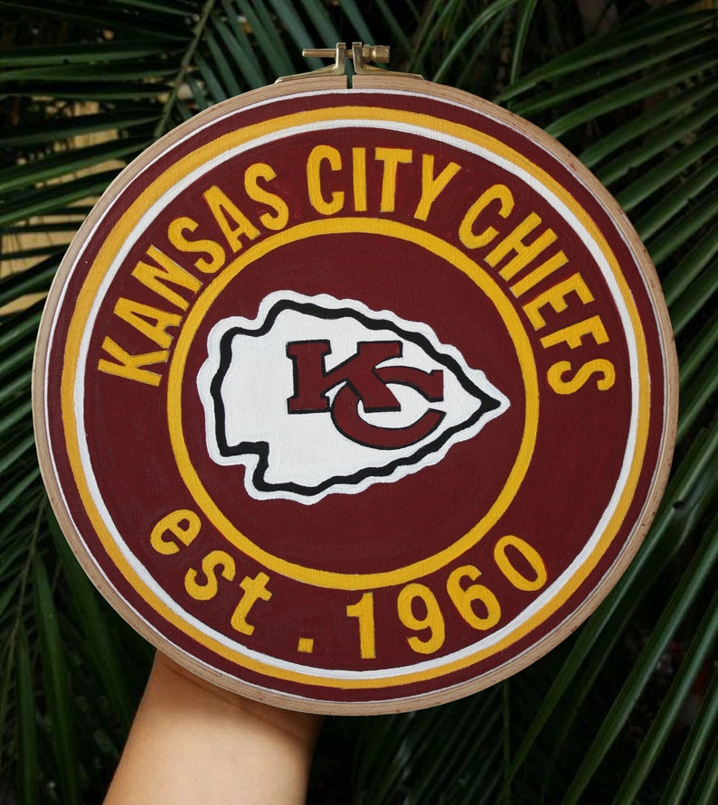 Kansas City Chiefs NFL Chiefs Wall Decor 10.2 İnch Etsy