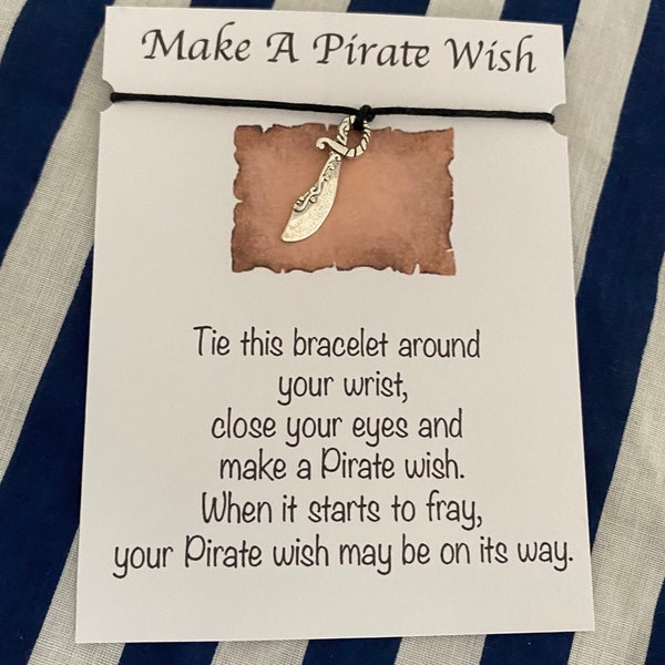 Pirate wish bracelets / loot bag treats / thank you gift