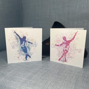 Personalisierte Glückwunschkarte zum Stepptanz / Viel Glück / Glückwunsch / Geburtstagskarte. Männlich & weiblich