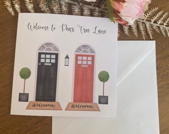 Personalised Card to Welcome New Neighbours/ Greeting with your street name Card