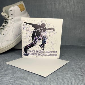 Personalisierte Hip Hop Tanzkarte / Street Dance Karte für Jungen / kommerzielle Tanzkarte für Männer / männlich