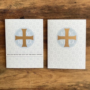 Gold Leaf Orthodox Greeting Card for All Occasions | Chrismation Card