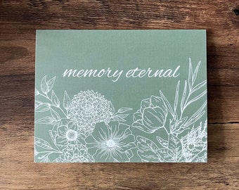 Memory Eternal | Orthodox Greeting Card | Floral