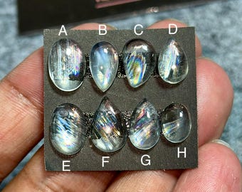 Malawi Moonstone Cabochon, Rainbow Moonstone Gemstone, Flashy Moonstone For Jewelry, African Moonstone Smooth Stone, Natural Moonstone Cabs