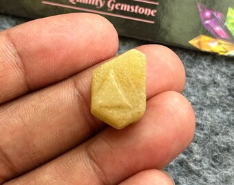 Natural Yellow Sapphire Raw Stone, Record Keeper Sapphire Raw Crystal, Corundum Sapphire Precious Stone, SIZE - 19x13x11mm