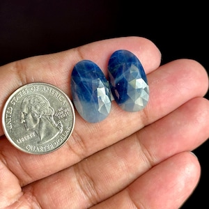 21x13x5mm, Bi-color Sapphire Rosecut Stone, Blue Sapphire Precious Stones, Authentic Sapphire Gemstone, Sapphire Birthstone Gemstone Shop