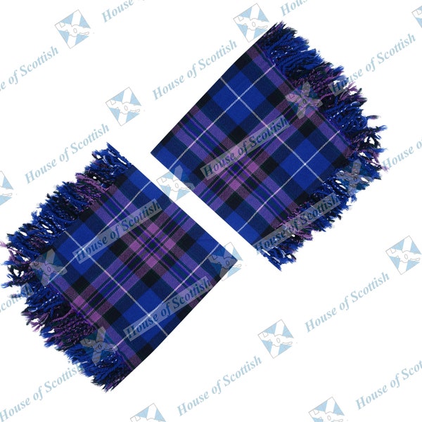 Écossais Kilt Fly Plaid Pride of Scotland Tartan Fait de laine acrylique taille 48 "x 48" avec franges par House of Scottish