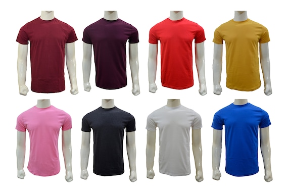 CLASSIC T-SHIRT | 100% Cotton Crew Neck Plain Half Sleeve Tee Summer Tops Plain T Shirt by House of Scottish