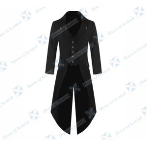 Men&#39;s Custom made Retro Victorian Steampunk Gothic Tailcoat Jacket Long Coat Halloween Medieval Costume Vintage Tailcoat Jackets By HoS