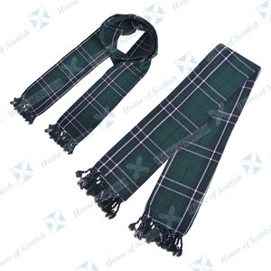 Scottish MACLEAN HUNTING TARTAN Sash Plaid 90/60 inches long with Fringe | MacLean Hunting Tartan Scarf by House of Scottish